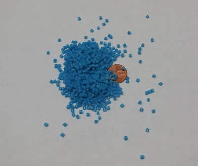 PP Plastic Pellets Polypropylene Resin Material Injection Light Blue 10 Lbs