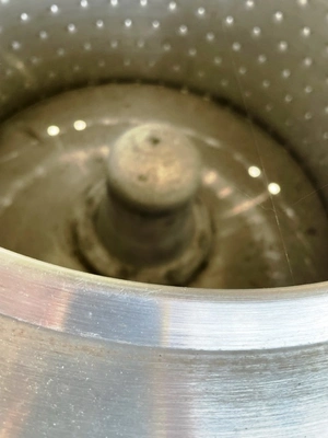 Bock FP-205 20 x 12 perforate basket centrifuge, 304SS.