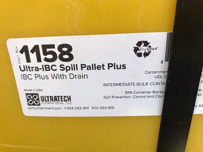 USED ULTRATECH 1158 ULTRA-IBC SPILL PALLET PLUS