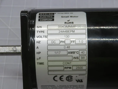 Used BODINE _UNKNOWN_ D.C. Motors Texas US | OCO Industrial #1601335