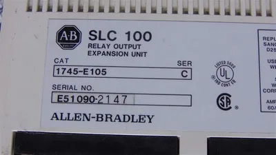 Allen Bradley 1745-E105/C SLC 100 Relay Output Expansion Unit Used
