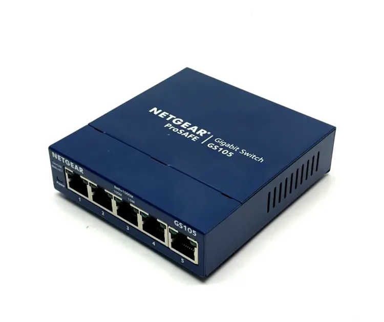Used NETGEAR PROSAFE UNMANAGED GIGABIT ETHERNET SWITCH 5-PORT Relays & Switches | Maverick Industrial Sales #1105906