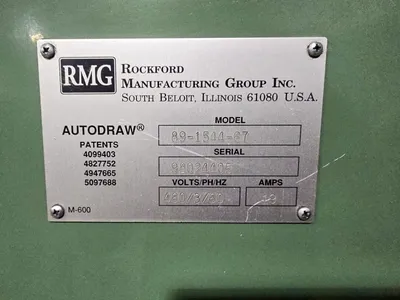 RMG 89-1544-67 In-Line Wire Drawers | Barbarotto Int'l Sales Corp (15)
