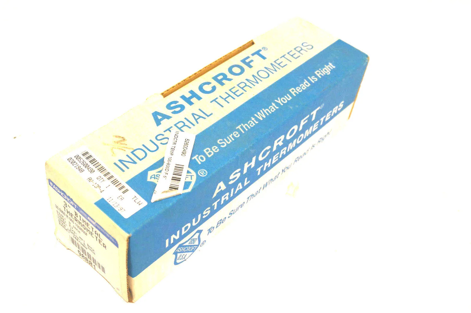 NEW ASHCROFT 30-EI60-R-060-100/800F 3"THERMOMETER 30EI60R060100800F
