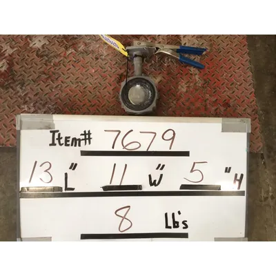 Used 3" Keystone 316 Stainless Steel Manual Butterfly Valve