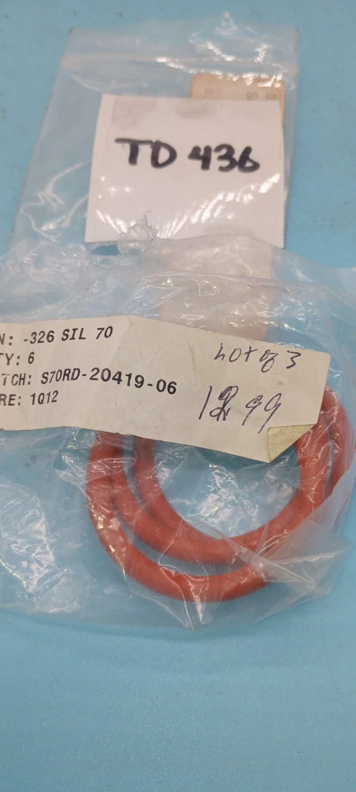 Seals & Gaskets Silicon 70 O-Ring 326 SIL 70 (LOT OF 3)