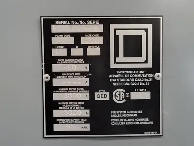 USED 2020 SQUARE D QED