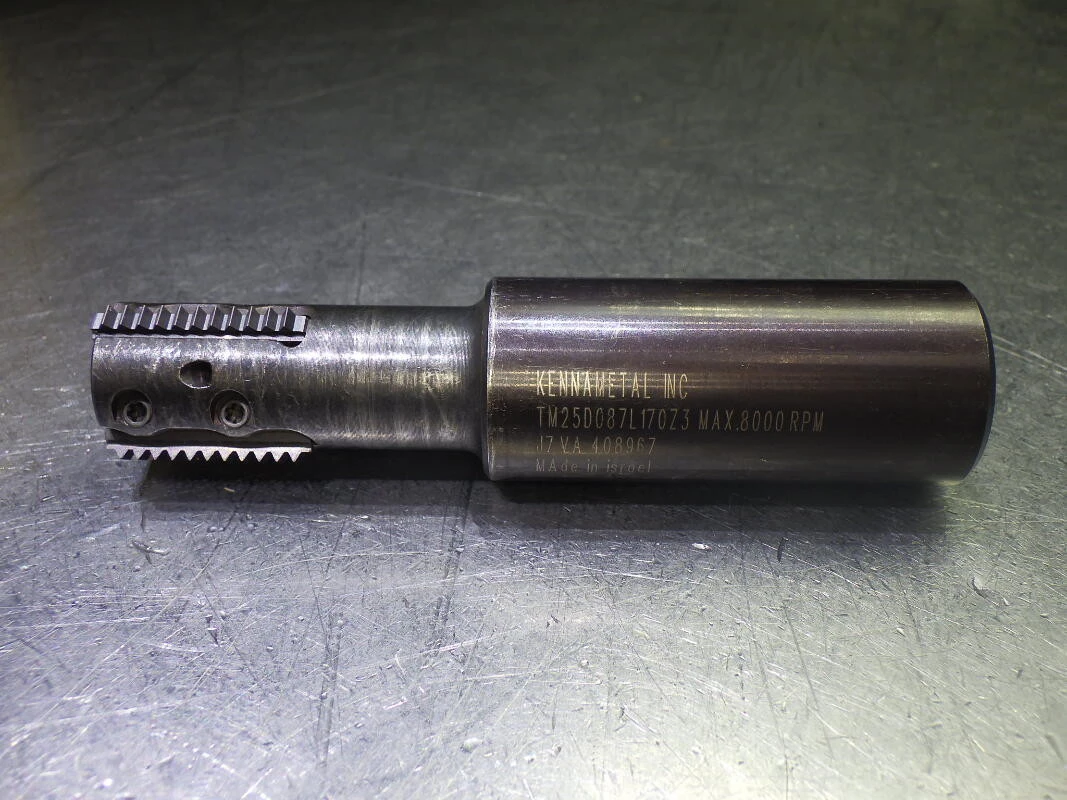 Kennametal .796" 3 Flute Indexable Thread Mill 1" Shank TM25D087L170Z3 (LOC1401A)