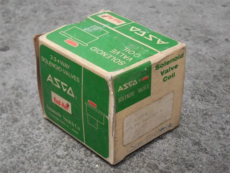 ASCO 27-473-4 Red Hat Solenoid Valve Coil New NIB