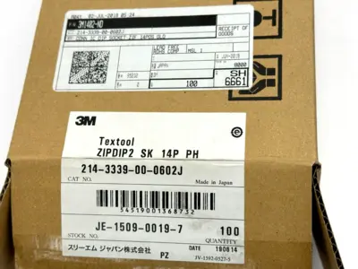 214-3339-00-0602J | 3M  Textool DIP Socket ZIF 14POS GOLD 7.62mm Spacing BOX OF 100 - New Other