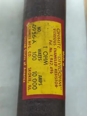 Used OHMITE 0956-A Miscellaneous Equipment (Electrical & Power) | Surplus Asset Holdings #1196740