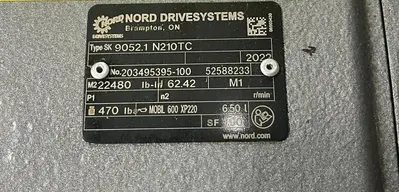 NORD DRIVESYSTEMS SK 9052.1 N210TC GEAR UNIT SK9052.1/N210TC  NEW 2022