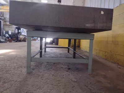 8' X 4' X 10" CHALLENGE PRECISION LAYOUT INSPECTION GRANITE TABLE: STOCK #23800
