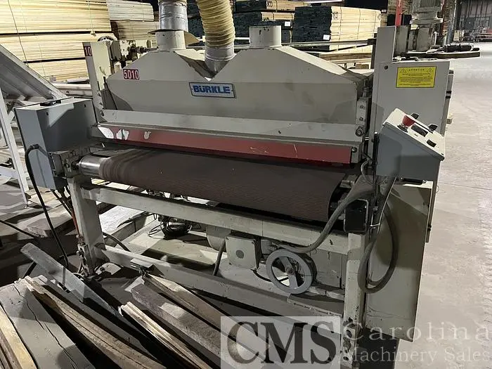 Used BURKLE 50" WIRE BRUSH MACHINE Woodworking Complete Operations North Carolina US | CAROLINA MACHINERY SALES #422153