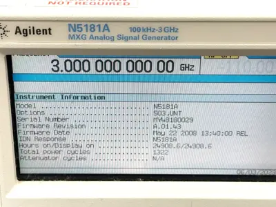 Used Agilent N5181A Signal Generators Michigan US | Maverick Industrial Sales #1395786