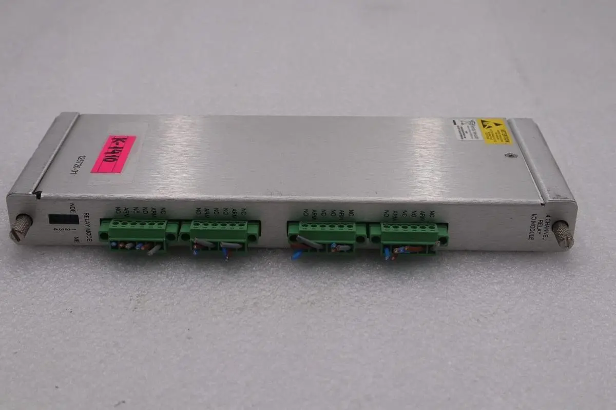 BENTLY NEVADA 125720-01 4 CHANNEL RELAY I/O MODULE STOCK #K-1410