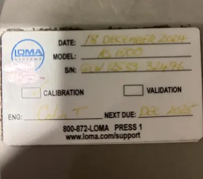 Used LOMA AS 1500 Checkweighers - Belt Ontario CA | The Equipment Kings #1324282