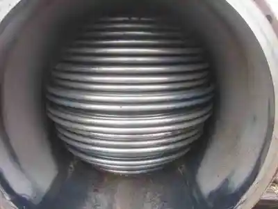 1120 sq ft atlas industrial stainless steel shell & tube heat exchanger