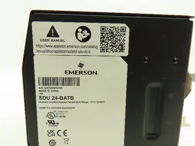 Emerson SDU 24-BATB Dual Battery Unit 24V Output 20 Amp SolaHD