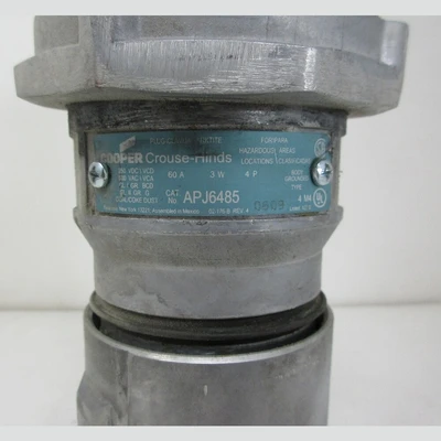 60A Cooper Crouse-Hinds APJ6485 Portable Plug End