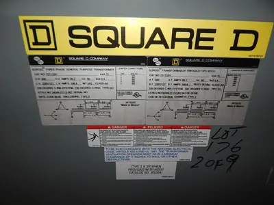 Used SQUARE D 75T132H Distribution Transformers Texas US | Aucto #1308571