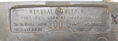 🔥 (NEW) GE GENERAL ELECTRIC JCH-0 200:5 50/60Hz Current Transformer 615x4