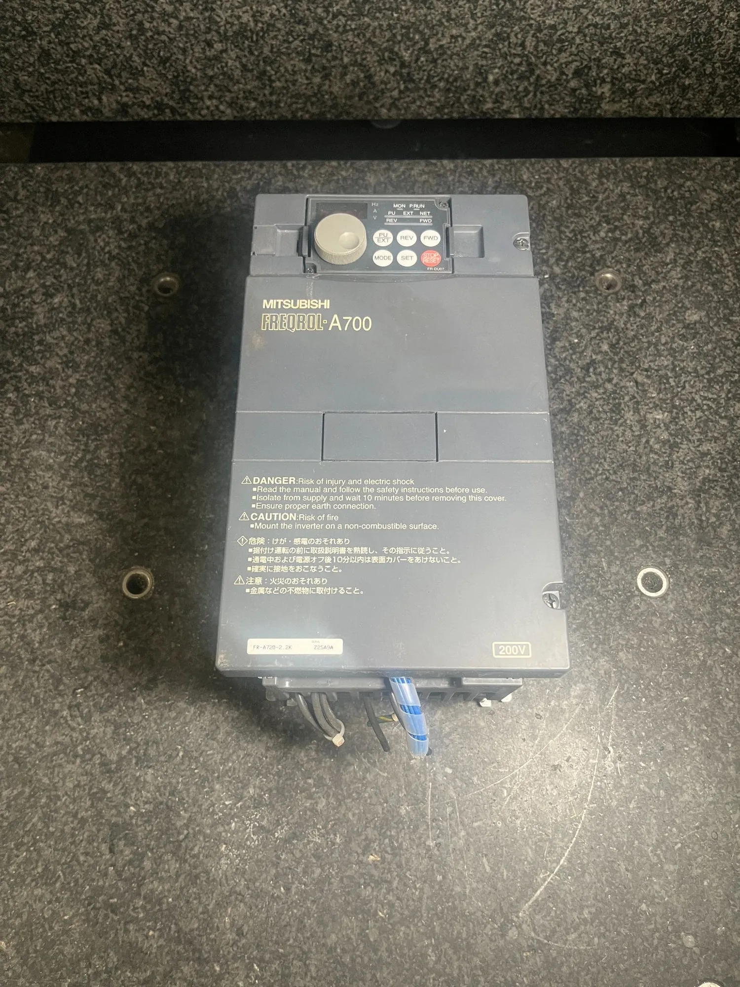 USED MITSUBISHI FREQROL AC SPINDLE CONTROL