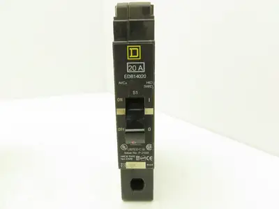 Square D EDB14020 Bolt-On Circuit Breaker 20A 277V 1P 1PH EDB 20 AMP Lot of 8