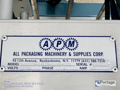 NEW APM MACHINERY VCBSDM 1/4TX  12X5EXT