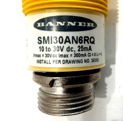 NEW BANNER ENGINERING SMI30AN6RQ PHOTOELECTRIC SENSOR 35271