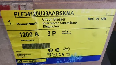 USED SQUARE D PLF34120U33AABSKMA