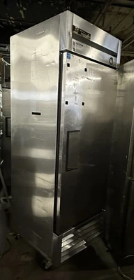 174-0004 True T-23F Stainless Steel Self Contained 1 Door Reach In Freezer