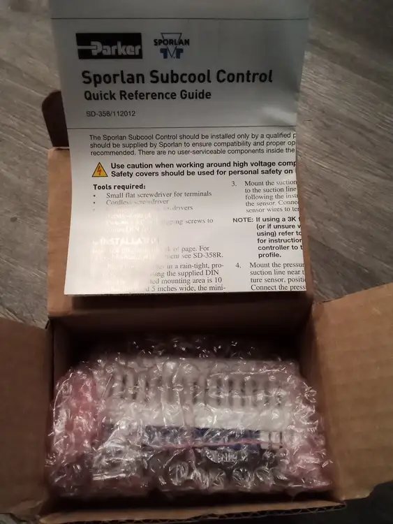 New | in-Stock Sporlan Controls Sporlan Controls 952570 SUBCOOL HVAC Parts and Equipment US | Infinity wholesale & Supply LLC #1305857