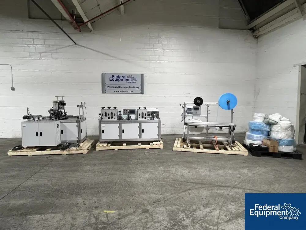 USED Zhejiang Zhengxin Machinery Co. LTD. Zhejiang Zhengxin Three Ply Face Mask Processing Line