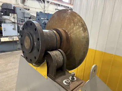 120" SWING X 208" LONG WELDING SYSTEMS HEADSTOCK & TAILSTOCK POWERED WELDING POSITIONER / PIPE ROLLER: YOBRO #23957