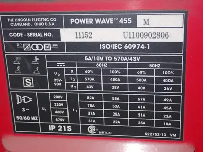 USED LINCOLN POWER WAVE 455 M