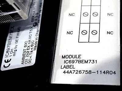 USED GE FANUC IC697BEM731X BUS CONTROLLER IC697BEM731