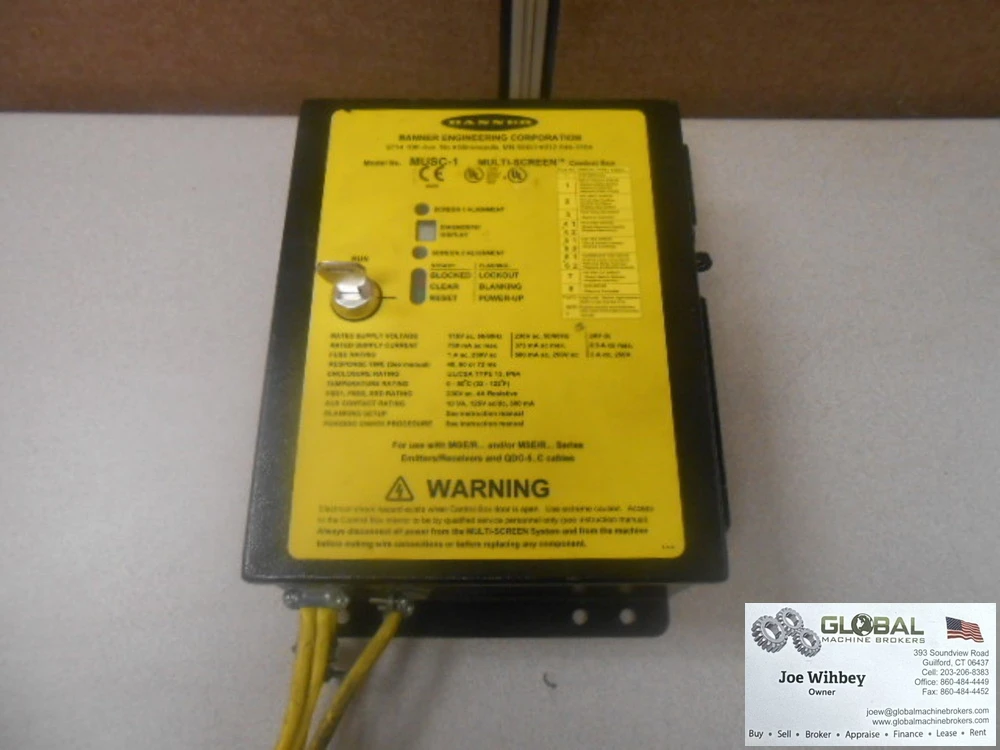 Banner MUSC-1 Multi-Screen Light Curtain Control Box 115/230V ac, 24V dc