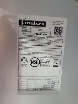 Traulsen G10010 Commercial 1 Door Reach In Refrigerator - Never Used