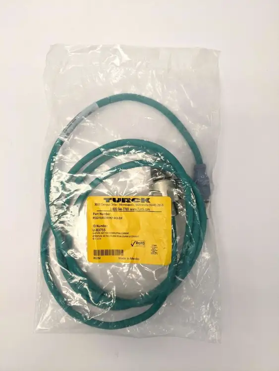 New | in-Stock TURCK DOUBLE-ENDED CORDSET U-83755 Cable & Wire | Maverick Industrial Sales #1105432