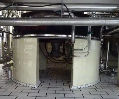 Ferrum DSZ-O 1250/630 perforate basket centrifuge, 316L SS.