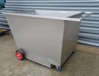450L Open Top S/S Rectangular  Trolley Tank