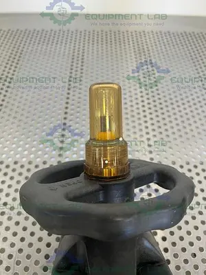 USED ITT 1.5-F-419-8-0-TM CWP 150 DIAPHRAGM VALVE W/ 1 1/2" SANITARY FITTINGS