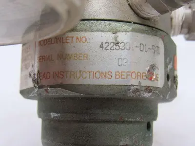 Concoa  4225301-01-580 Adjustable Pressure Regulator 0-1000PSI