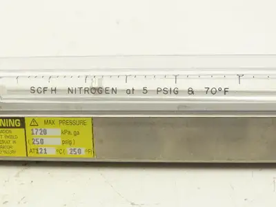 ABB 10A6132AB2B1X 5" Flow Meter 250PSIG 50 SCFH 1/4" NPT 1/4-25-G5