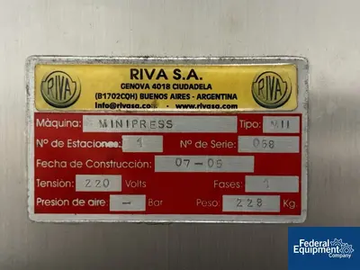 USED Riva RIVA MiniPress MII Single Station Tablet Press