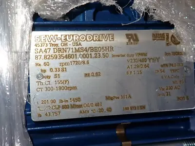 USED SEW EURODRIVE SA47 DRN71MS4/BE05HR