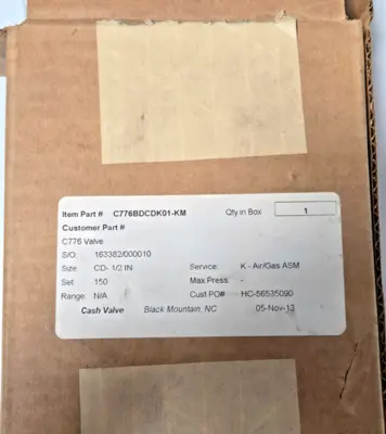 CASH VALVE Relief Valve Bronze C776BDCDK01-KM