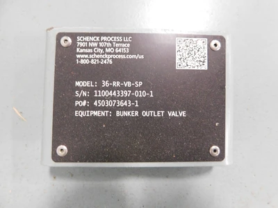 New | in-Stock Schenck 36-RR-VB-SP Valves/Fittings Ohio US | Equipment Recovery Corp. #1330613