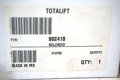 NEW TOTALIFT 992418 SOLENOID